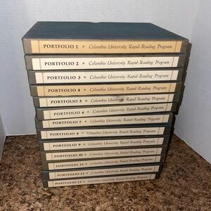 Columbia University Rapid Reading Program Portfolio 1 Through 13 Circa 1961